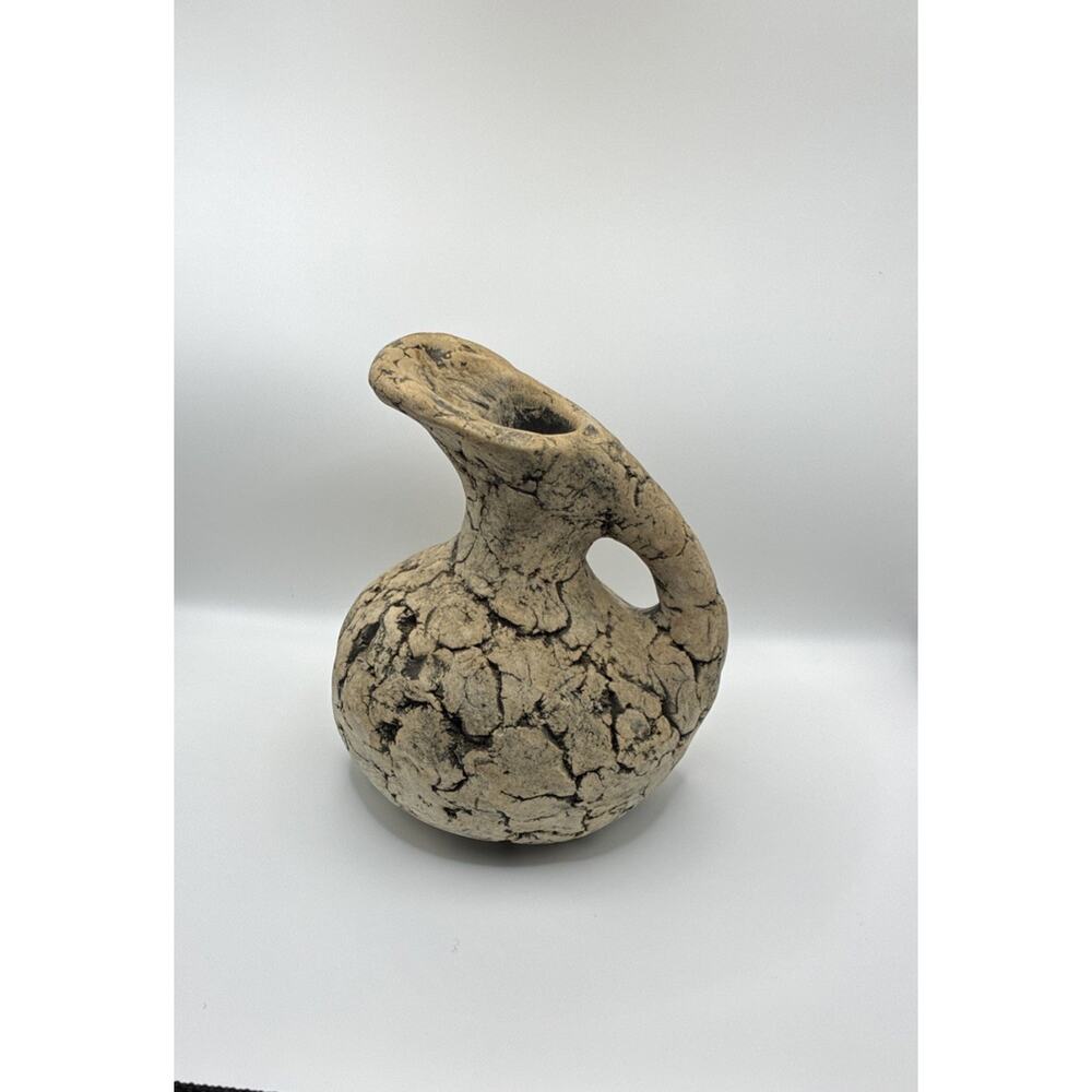 VINTAGE SIGNED STAN LANGTWAIT OF STAN DESIGNS ORGANIC MT. SAINT HELENS ASH VASE